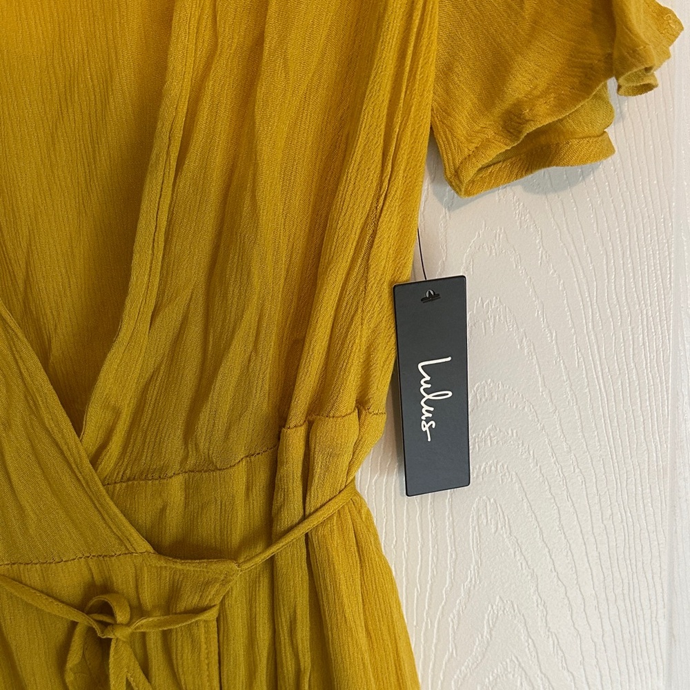 Lulu's Mustard Maxi Dress - Picture 3 of 4